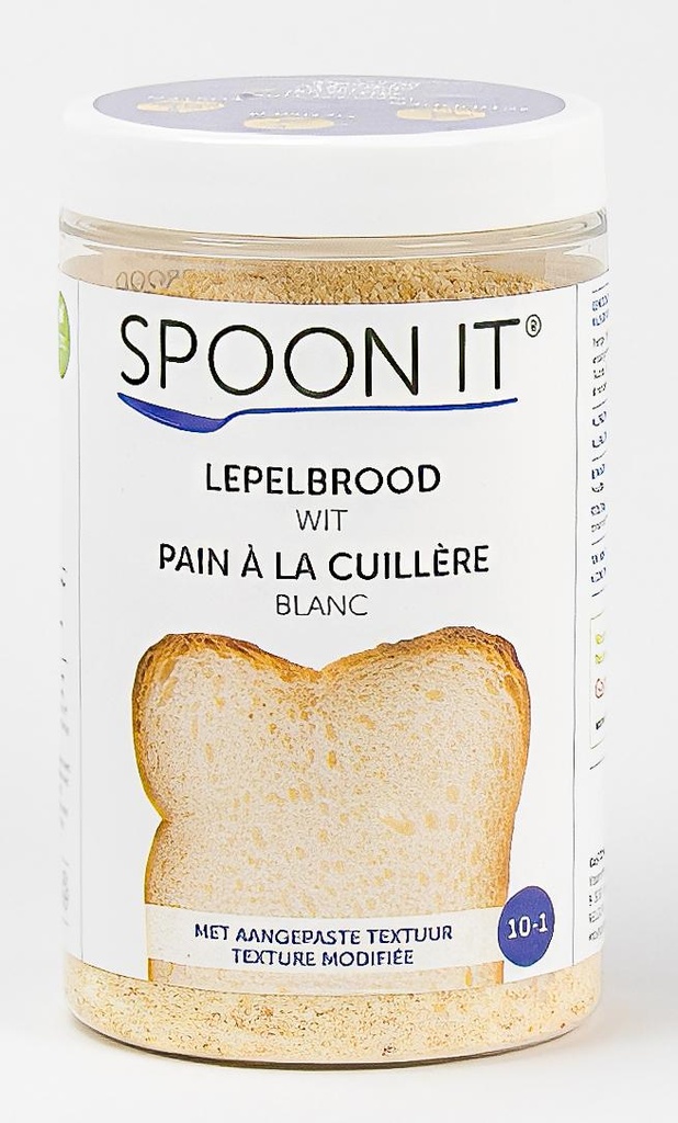 Spoon It - Lepelbrood Wit - Droog - 10-1 - Schudbeker - 140 g