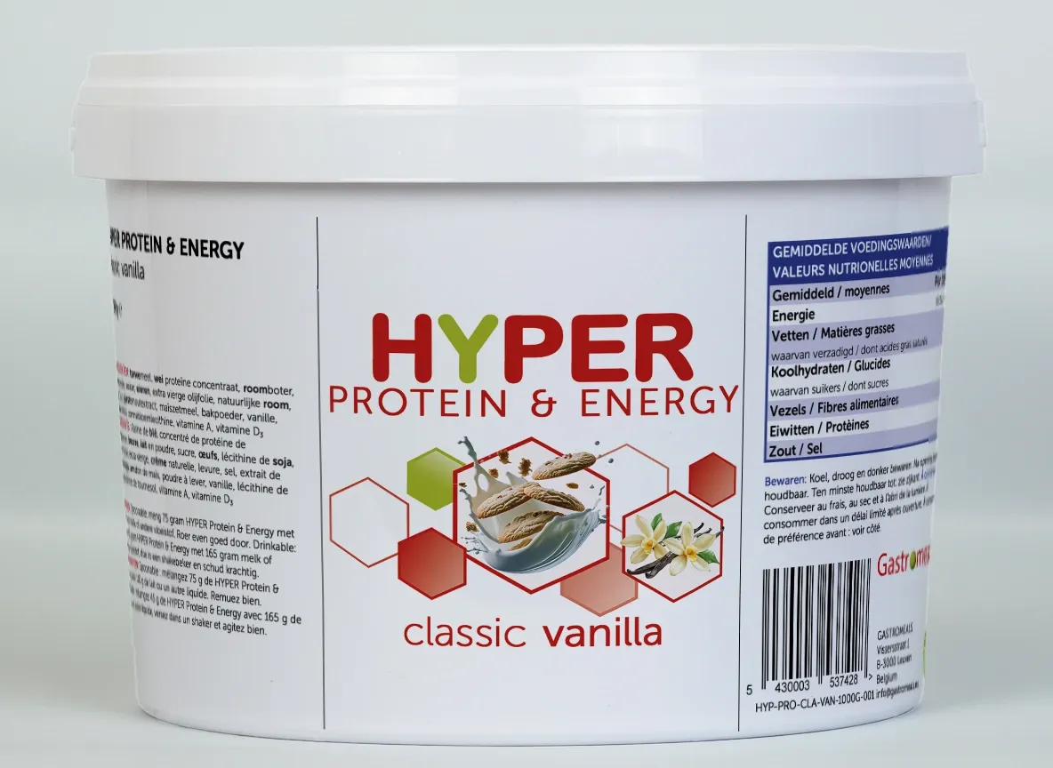 [HYP-PRO-CLA-VAN-1000G] Hyper Protein&Energy Classic Vanilla Seau