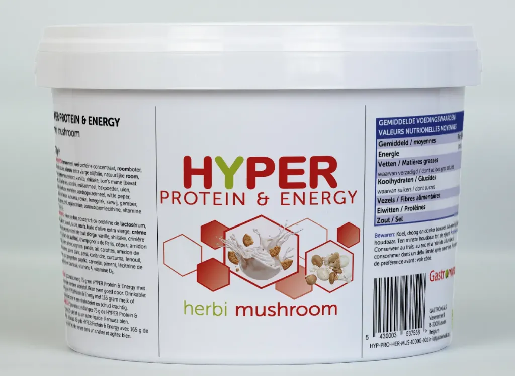 [HYP-PRO-HER-MUS-1000G] Hyper Protein&Energy Herbi Mushroom Seau