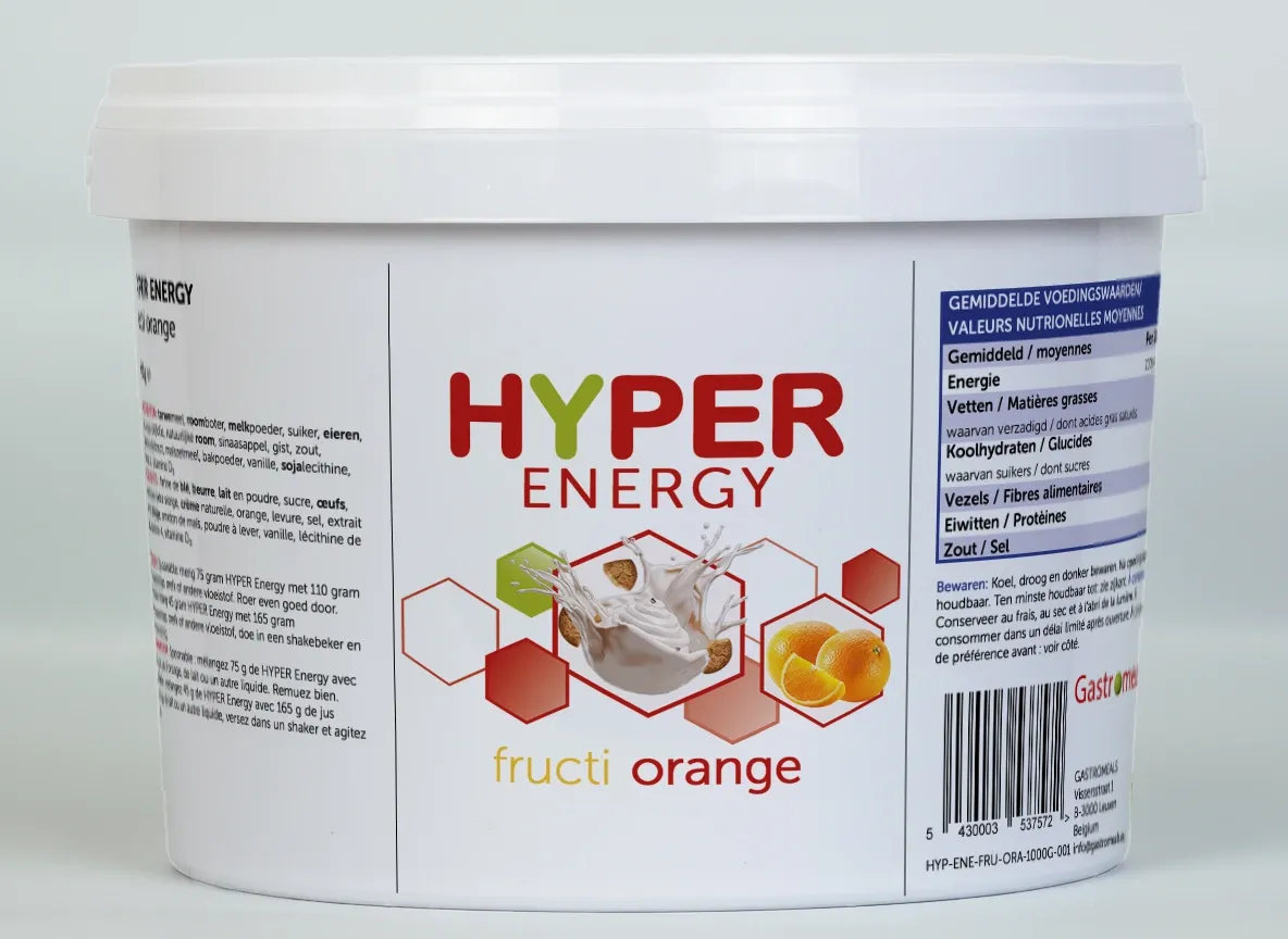 [HYP-ENE-FRU-ORA-1000G] Hyper Energy Fructi Orange Seau