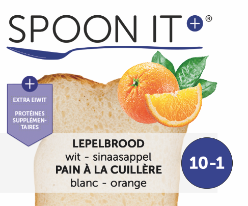 [SPP-INS-WSI-DRG-101-B25] Spoon It+ - Instant - Lepelbrood Wit Sinaasappel - Droog - 10-1 - 18 x 25g