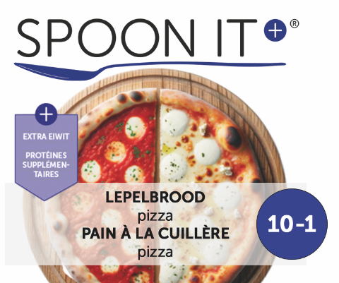 [SPP-INS-PIZ-DRG-101-B25] Spoon It+ - Instant - Lepelbrood Pizza - Droog - 10-1 - 18 x 25g