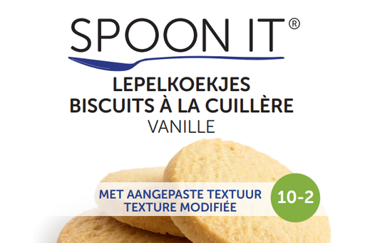 [SPO-LEV-DRG-102-B100] Spoon It - Lepelkoekjes Vanille - Droog - 10-2 - Schudbeker - 100 g